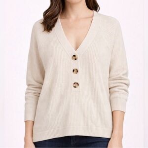 Madewell Lyle Rib Henley Sweater
